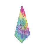 Pastel Spiral Tie Dye Print Hand Towel