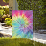 Pastel Spiral Tie Dye Print House Flag