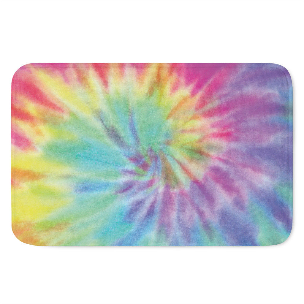 Pastel Spiral Tie Dye Print Indoor Door Mat