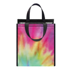 Pastel Spiral Tie Dye Print Insulated Lunch Tote