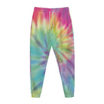 Pastel Spiral Tie Dye Print Jogger Pants