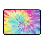 Pastel Spiral Tie Dye Print Kitchen Mat