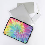 Pastel Spiral Tie Dye Print Laptop Sleeve