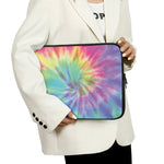 Pastel Spiral Tie Dye Print Laptop Sleeve