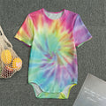 Pastel Spiral Tie Dye Print Men's Bodysuit