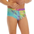 Pastel Spiral Tie Dye Print Men's Briefs
