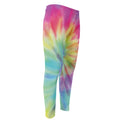 Pastel Spiral Tie Dye Print Men's Compression Pants