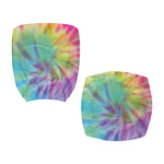 Pastel Spiral Tie Dye Print Office Chair Cover