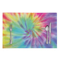 Pastel Spiral Tie Dye Print Placemat