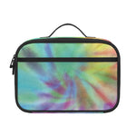 Pastel Spiral Tie Dye Print Portable Lunch Bag