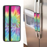 Pastel Spiral Tie Dye Print Refrigerator Handle Covers