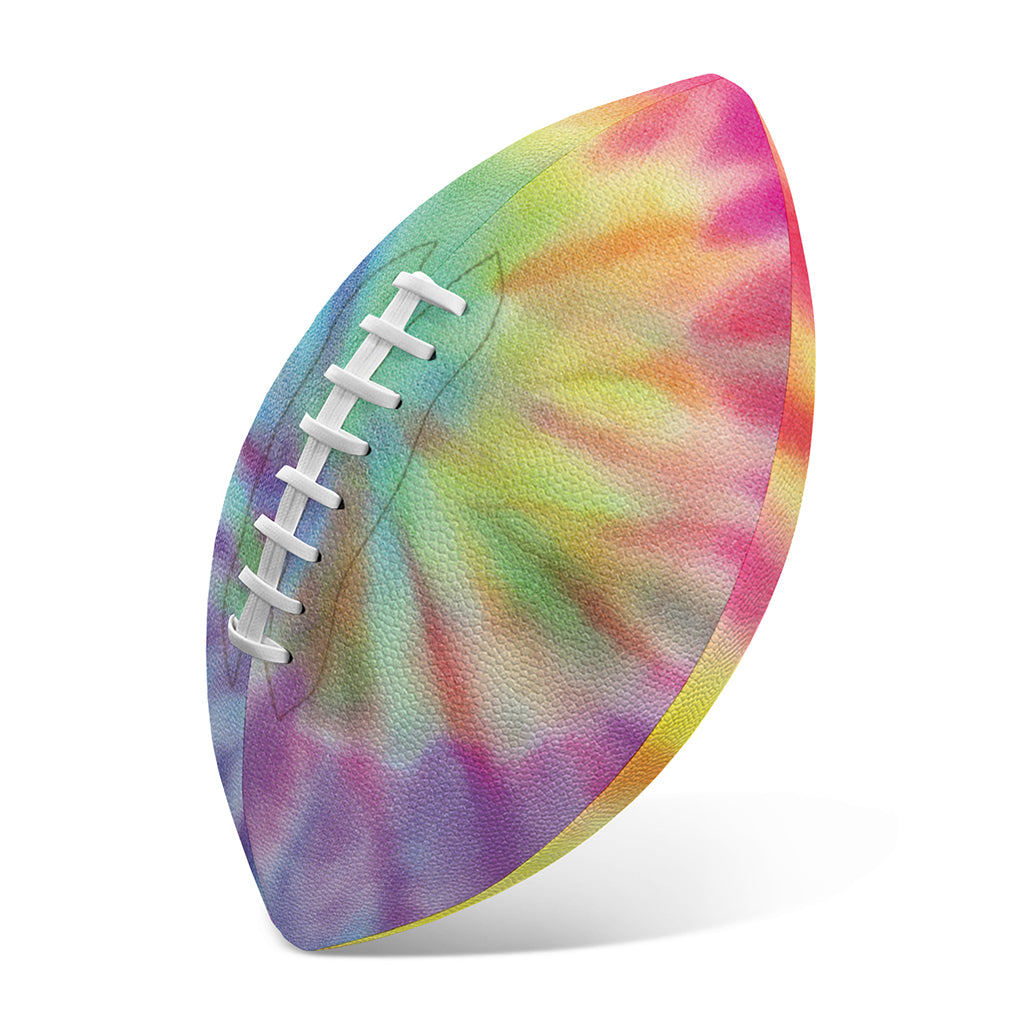 Pastel Spiral Tie Dye Print Rugby Ball