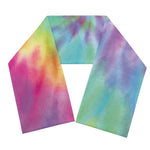 Pastel Spiral Tie Dye Print Scarf