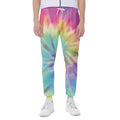 Pastel Spiral Tie Dye Print Joggers