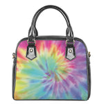 Pastel Spiral Tie Dye Print Shoulder Handbag