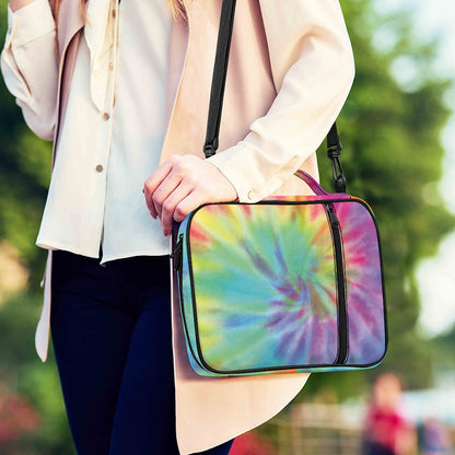 Pastel Spiral Tie Dye Print Shoulder Strap Bible Bag