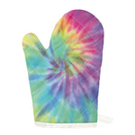 Pastel Spiral Tie Dye Print Single Oven Mitt