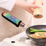 Pastel Spiral Tie Dye Print Skillet Handle Cover