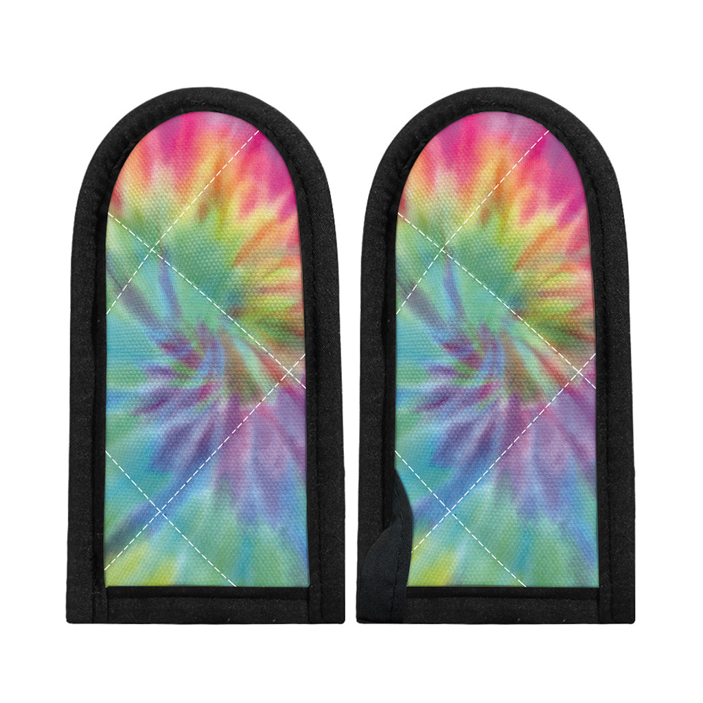 Pastel Spiral Tie Dye Print Skillet Handle Cover