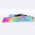 Pastel Spiral Tie Dye Print Sports Towel