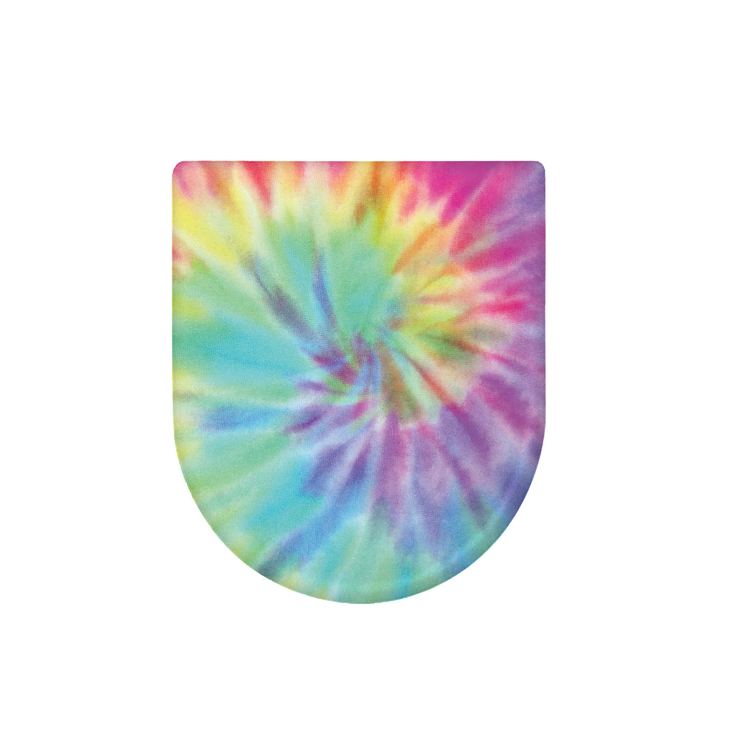 Pastel Spiral Tie Dye Print Toilet Lid Cover