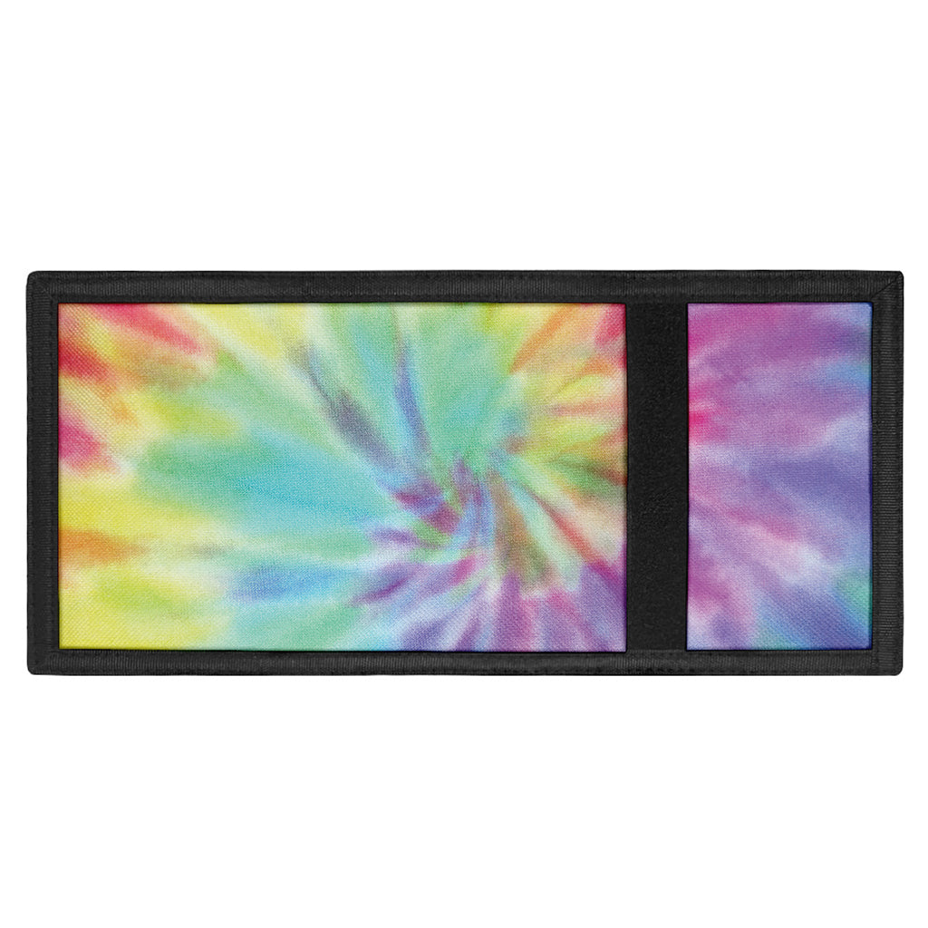 Pastel Spiral Tie Dye Print Trifold Wallet