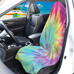 Pastel Spiral Tie Dye Print Waterproof Car Seat Cover