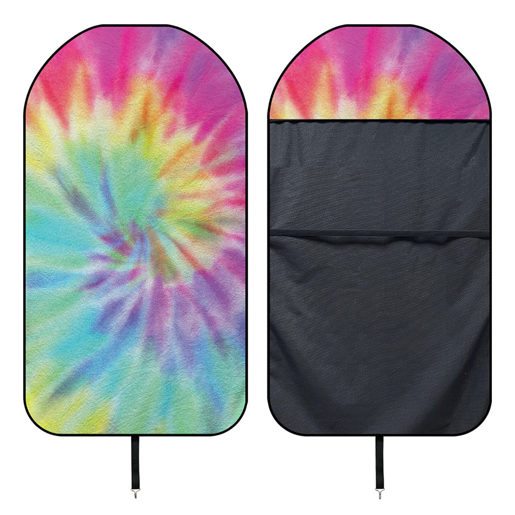 Pastel Spiral Tie Dye Print Waterproof Car Seat Cover