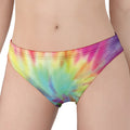 Pastel Spiral Tie Dye Print Women's Panties