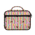 Pastel Striped Cupcake Pattern Print Briefcase Bible Bag