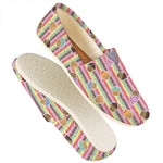Pastel Striped Cupcake Pattern Print Casual Shoes