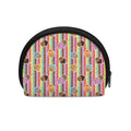 Pastel Striped Cupcake Pattern Print Coin Purse