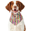 Pastel Striped Cupcake Pattern Print Dog Bandana