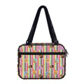 Pastel Striped Cupcake Pattern Print Double Strap Bible Bag