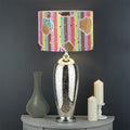 Pastel Striped Cupcake Pattern Print Drum Lamp Shade