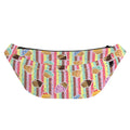Pastel Striped Cupcake Pattern Print Fanny Pack