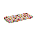 Pastel Striped Cupcake Pattern Print Piano Keyboard Cover