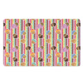 Pastel Striped Cupcake Pattern Print Polyester Doormat