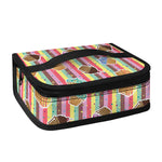 Pastel Striped Cupcake Pattern Print Small Lunch Bag
