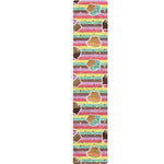 Pastel Striped Cupcake Pattern Print Table Runner