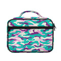 Pastel Teal And Purple Camouflage Print Briefcase Bible Bag
