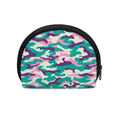 Pastel Teal And Purple Camouflage Print Coin Purse