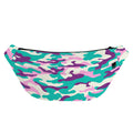 Pastel Teal And Purple Camouflage Print Fanny Pack