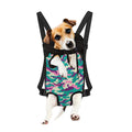 Pastel Teal And Purple Camouflage Print Pet Carrier Backpack