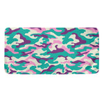 Pastel Teal And Purple Camouflage Print Towel