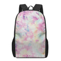 Pastel Tie Dye Print 17 Inch Backpack