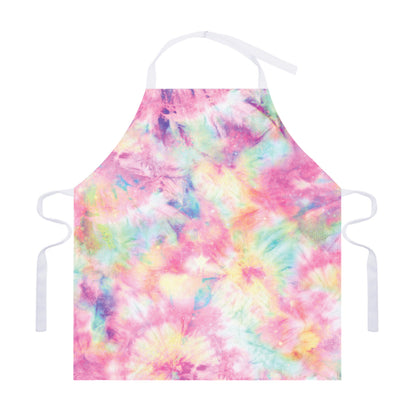 Pastel Tie Dye Print Adjustable Apron