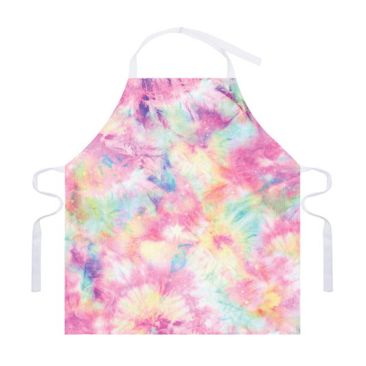 Pastel Tie Dye Print Adjustable Apron