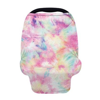 Pastel Tie Dye Print Baby Seat Cover
