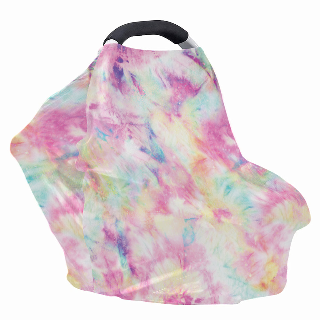 Pastel Tie Dye Print Baby Seat Cover